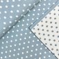 Preview: Bio Baumwoll Strick - Punkte - hellblau/natur