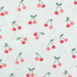 Preview: RESTSTÜCK 0,80m !!! - Bio Jersey - Cherry - white