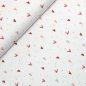 Preview: RESTSTÜCK 0,60m !!! - Bio Jersey - Herzchen - white