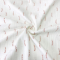 Preview: RESTSTÜCK 1,50m !!! - Bio Musselin - Strokes - white