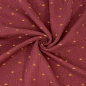 Preview: RESTSTÜCK 0,60m !!! - Bio Musselin - Sunrise - rouge