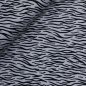Preview: RESTSTÜCK 70cm !!! - Bio Soft Sweat - brushed - Zebra Luis - grey