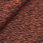 Preview: RESTSTÜCK 80cm !!! - Bio Soft Sweat - brushed - Zebra Luis - terracotta