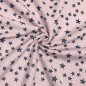 Preview: Bio Stepper - wattiert gesteppt - Sterne - rosa - Lillestoff