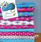 Preview: RESTSTÜCK 1m !!! - Jersey - Flower Buds - blau - Peacock Dreams - Birgit Boley