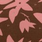 Preview: French Terry - Cozy Blüten - braun - free fallin` by brinarina - Swafing