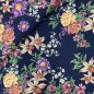 Preview: RESTSTÜCK 1,30m!!! - Viskose - Blumenbouquet - navy