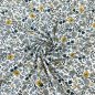 Preview: Baumwolle - Blumenmeer - khaki/dusty blue