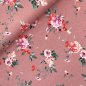 Preview: RESTSTÜCK 0,80m !!! - Bio Summersweat - Bouquet of Flowers - old rose