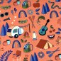 Preview: Canvas - Glamping - orange - Hamburger Liebe