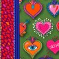 Preview: Bio Canvas - Valentine - Col. 01 - Love Letters - Hamburger Liebe - Albstoffe