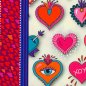 Preview: Bio Canvas - Valentine - Col. 02 - Love Letters - Hamburger Liebe - Albstoffe