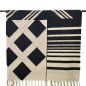 Preview: Cape mit Fransen - Kimo - black/ecru