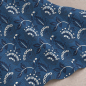 Preview: Baumwoll Voile - Alvo Flowers - dark navy/blue