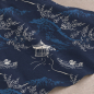 Preview: Baumwoll Voile - Saga - dark navy/blue