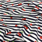 Preview: Jersey - Cherry Stripe - blue navy