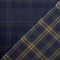 Preview: RESTSTÜCK 0,40m !!! - Feincord - Check Henry - blue navy