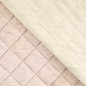Preview: Cord Stepper mit Plüschabseite - Raute - beige