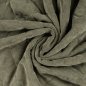 Preview: Cord Stepper mit Plüschabseite - Raute - green khaki