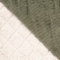 Preview: Cord Stepper mit Plüschabseite - Raute - green khaki