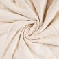 Preview: Cord Stepper mit Plüschabseite - Raute - offwhite