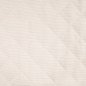 Preview: Cord Stepper mit Plüschabseite - Raute - offwhite
