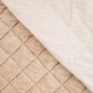 Preview: Cord Stepper mit Plüschabseite - Raute - offwhite
