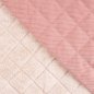 Preview: Cord Stepper mit Plüschabseite - Raute - rose