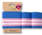 Preview: Cuff me - Bio Bündchen - College Col. 156 - bluette/rosa scuro/weiß - Al Lago - Hamburger Liebe