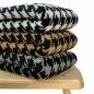 Preview: RESTSTÜCK 70cm !!! - Mantelstoff - Curly Lamb - Houndstooth - grey