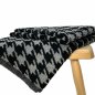 Preview: RESTSTÜCK 70cm !!! - Mantelstoff - Curly Lamb - Houndstooth - grey
