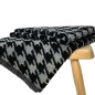 Preview: RESTSTÜCK 70cm !!! - Mantelstoff - Curly Lamb - Houndstooth - grey
