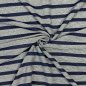 Preview: B-Ware !!! - RESTSTÜCK 1,40m !!! - Sommer Jacquard Lurex - Streifen Glitzer