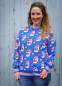 Preview: RESTSTÜCK 1,60m !!! - Bio Sweat - It´s ok - Col. 01 - blau - Wonderland - Hamburger Liebe - Albstoffe