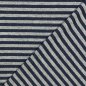 Preview: RESTSTÜCK 0,50m !!! - Doubleface Single Jersey - Jeansoptik - Streifen
