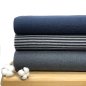 Preview: RESTSTÜCK 0,50m !!! - Doubleface Single Jersey - Jeansoptik - Streifen