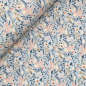 Preview: RESTSTÜCK 1,10m !!! - Musselin - Flower Dream Garden - light grey