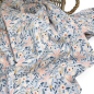 Preview: RESTSTÜCK 1,10m !!! - Musselin - Flower Dream Garden - light grey