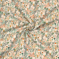 Preview: RESTSTÜCK 2,00m !!! - Musselin - Flower Dream Garden - sand