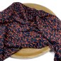 Preview: Viskose Stretch - Eleni - navy/rust