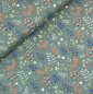 Preview: Bio Baumwolle - Flowers Big - dusty green