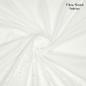 Preview: RESTSTÜCK 0,90m !!! - Baumwolle embroidery - uni - white - Fibremood No. 34