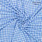 Preview: Baumwolle Seersucker - Checks blue/white - Fibremood No. 33