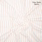 Preview: Baumwoll Popeline - stripes - white/orange - Fibremood No. 38
