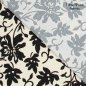 Preview: Baumwoll Popeline - Flower - ecru/schwarz - Fibremood No. 39