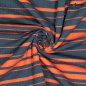 Preview: Rib Jersey - dark green/orange - Fibremood