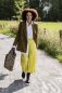 Preview: Viskose Struktur - Leaves - yellow - Fibremood No. 30