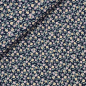 Preview: RESTSTÜCK 1,50m !!! - Feincord - Soft Flowers - blue navy