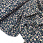 Preview: RESTSTÜCK 1,50m !!! - Feincord - Soft Flowers - blue navy