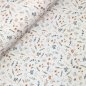 Preview: Bio Jersey - Fine Flowers - light khaki terra